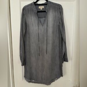 Light gray shift dress